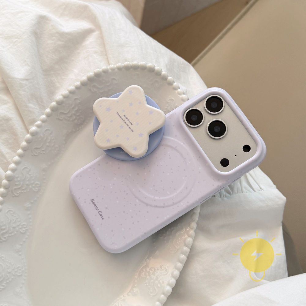 Phone Case For iPhone 17 Pro Max 16 15 14 13 with Griptok TPU Magnetic Splash-ink with Griptok Soft Aesthetic Korean Cute
