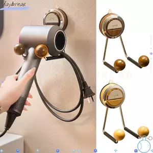 Giá đỡ máy sấy tóc phòng tắm DAYBREAK, Giá máy sấy tóc có móc lưu trữ không đục lỗ, Máy sấy tóc cầm tay đa chức năng sáng tạo