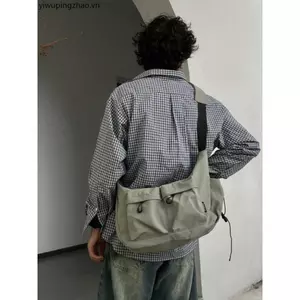 YUEN Phong Cách Nhật Bản Đường Phố Retro Một Vai Messenger Dung Tích Lớn Dụng Cụ Đeo Vai Túi Nam Nữ Du Lịch Bưu Thiếp