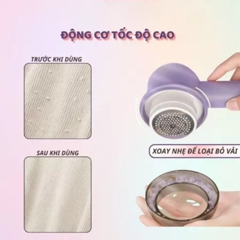 Máy cắt lông xù quần áo 6 lưỡi, máy cắt lông xù tốc độ cao làm sạch áo quần nhanh chóng