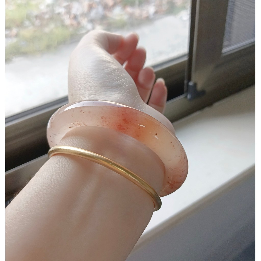 [𝐓ặ𝐧𝐠 𝐍𝐡ẫ𝐧] Vòng Tay Đào Hoa Nương Tự Nhiên Cao Cấp -Trang Sức Tình Duyên 𝐬𝐡𝐚𝐧𝐠𝐡𝐚𝐢 𝐬𝐭𝐨𝐫𝐞