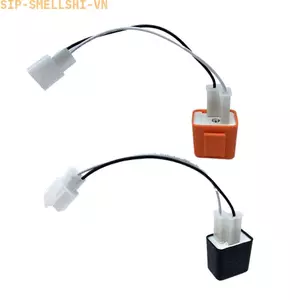 Bật Tín Hiệu LED Flasher Relay 2 Pin Dây Cho Xe Máy Xe Tay Ga Có Thể Điều Chỉnh Flash