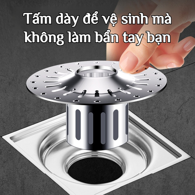 ✨Mua 1 tặng 1✨Lõi thoát sàn bằng thép không gỉ 304 đường kính lớn, nút lọc phòng tắm chống mùi
