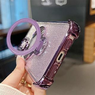 Ốp lưng iPhone chống sốc túi khí | Hỗ trợ sạc từ tính | Lấp lánh sang trọng cho iPhone 17 16 15 14 13 12 11 Pro Max Plus