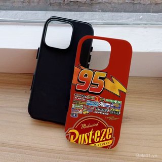 Ốp Điện Thoại Thích Hợp Cho iPhone Đỏ Xanh McQueen Thích Hợp Cho 17promax Ốp Điện Thoại iPhone16 Phim 15 / 14 / 13 Ốp Bảo Vệ Hai Trong Một UHCF