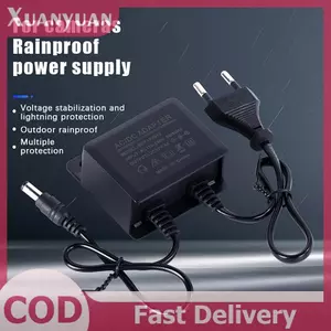 XUAN 1 Cái Chống Thấm Nước EU / US Cắm Bộ Chuyển Đổi Nguồn DC12V 2A Cho Giám Sát An Ninh Quan Sát AHD Camera Sạc NVR DVR Đầu Vào AC100V-240V VN