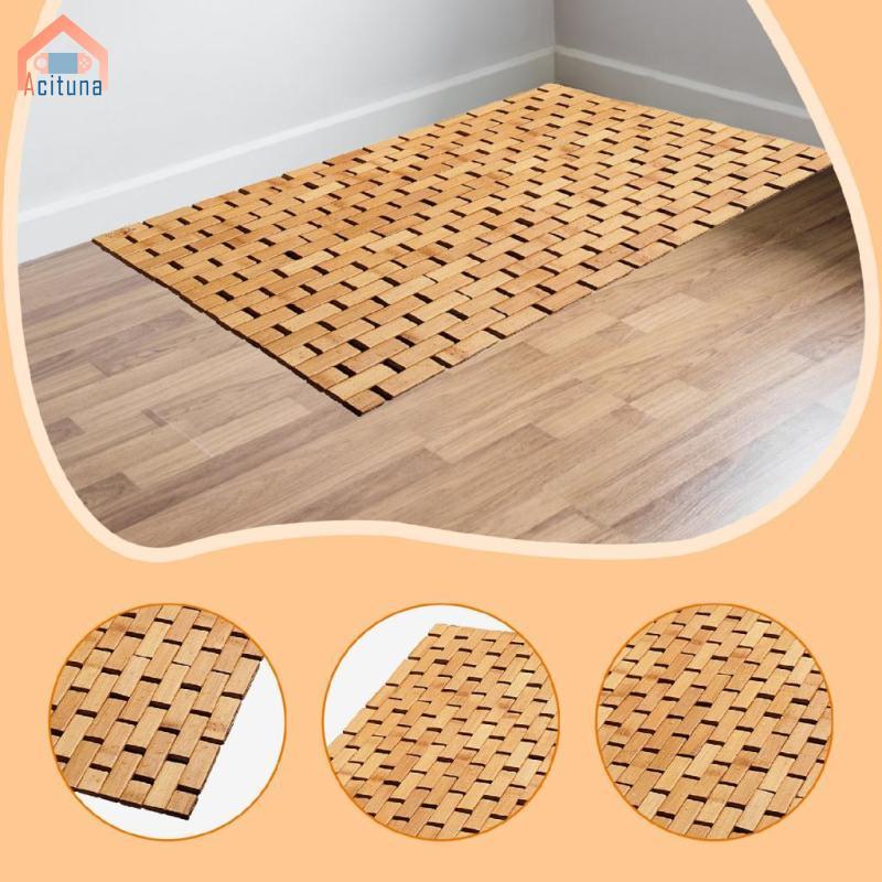 Thảm tắm tre, trải sàn chống trượt, dễ lau chùi, trang trí bồn tắm, phòng xông hơi, bể bơi, SPA, hành lang