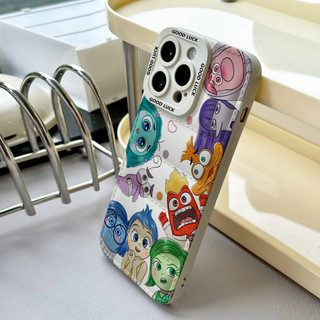 Ốp điện thoại Inside Out cho iPhone 17 / 17Air / 16E / 15 Plus / 14 / 13 / 12 / 11 / Pro Max. Chống sốc rơi. Hộp đựng túi khí kiểu áo khoác silicon lỏng che phủ toàn diện