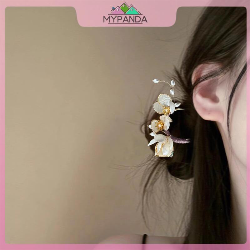 MYPANDA - Kẹp tóc mộc lan hợp kim vintage, phụ kiện thời trang cho tóc