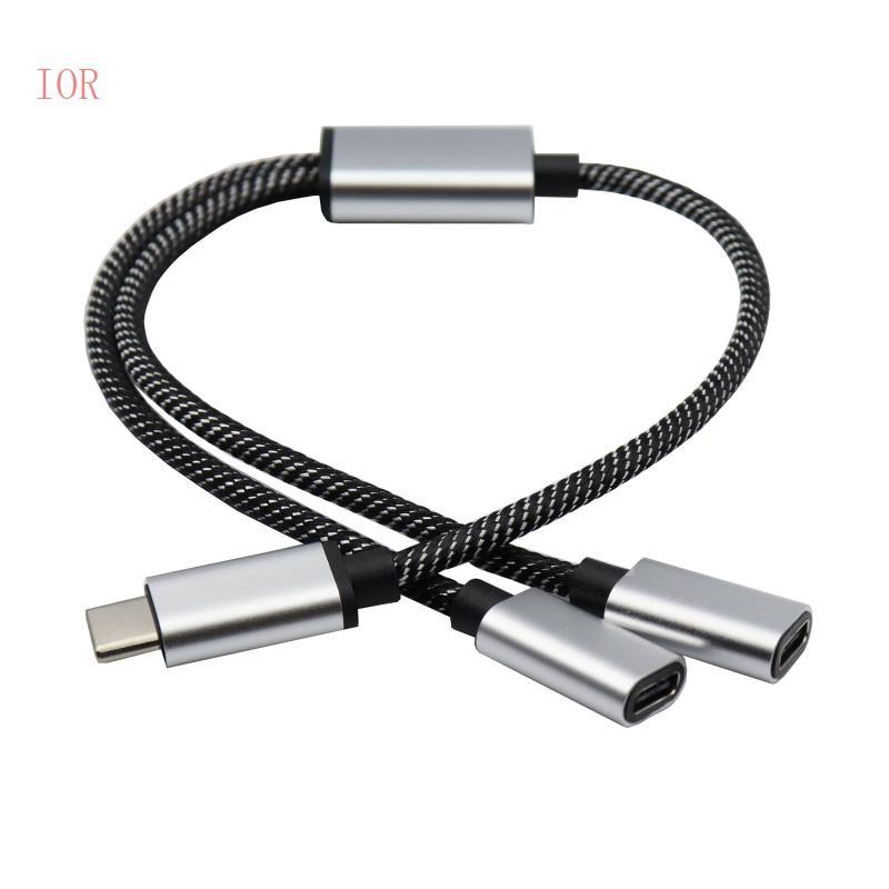 IOR USB C Nam Sang Đôi USB C Bộ Chia Bộ Chuyển Đổi Bộ Chuyển Đổi Cáp Nối Dài Để Truyền Dữ Liệu