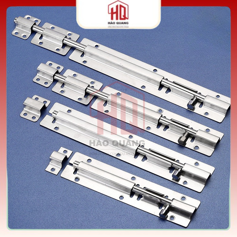 Chốt Cửa Thép Không Rỉ Cao Cấp – Chốt Gài Cửa Đủ Kích Thước Kèm Vít, Bền Đẹp, Chống Oxy Hóa