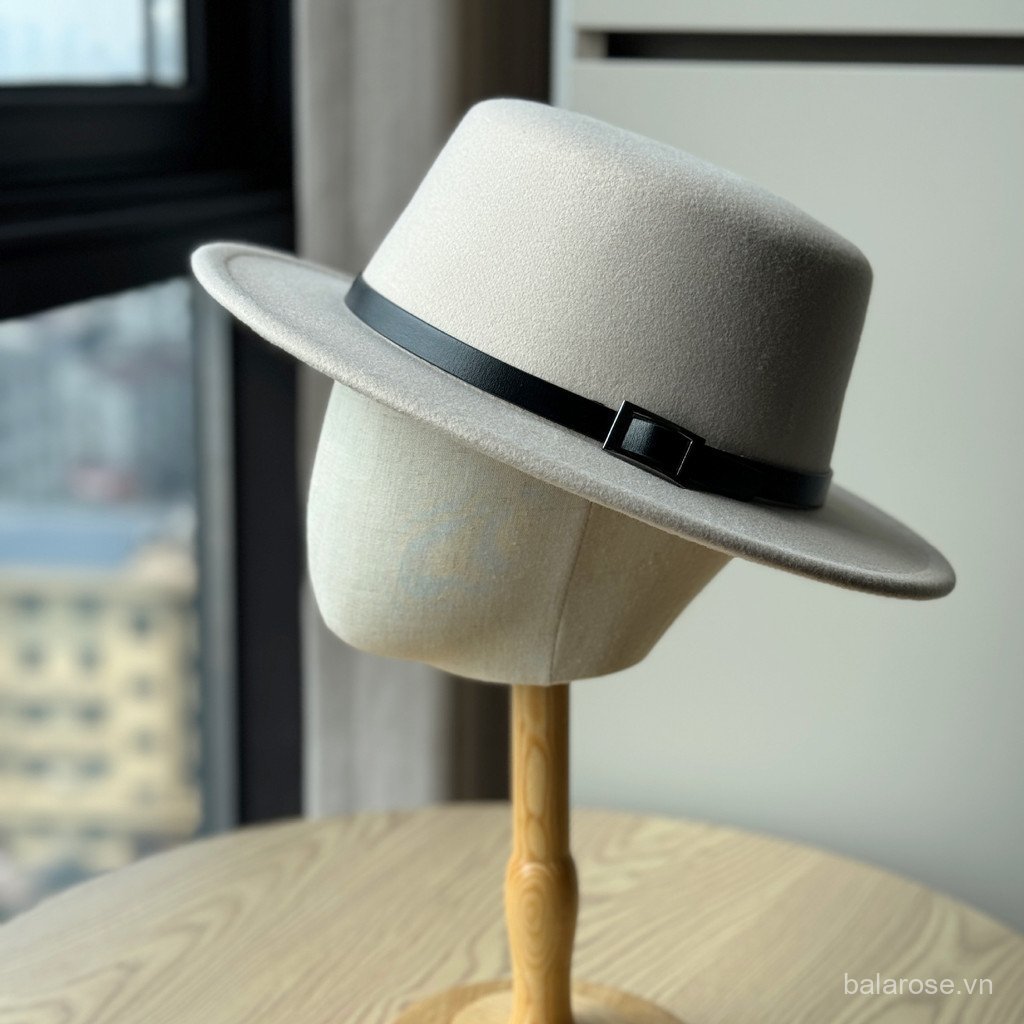 Mũ Len Flat Top Retro Thu Đông  Phù Hợp Phong Cách Jazz