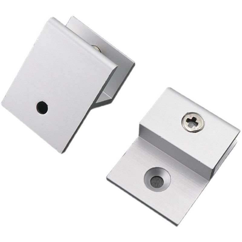 Hợp Kim Nhôm Hình Chữ H Kính Cố Định Kẹp Hình Chữ H Gương Treo Tường Phụ Kiện Biển Báo Kệ Ngăn 2QZO