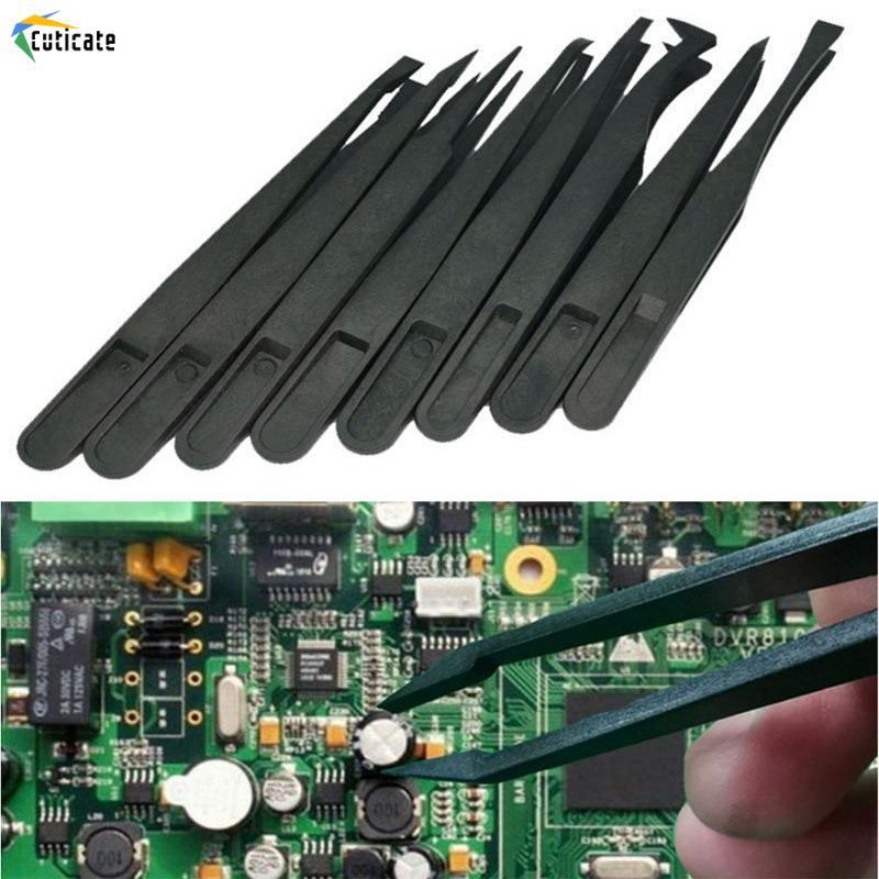 Bộ Nhíp Chính Xác 8 Mảnh, Chống Tĩnh Điện, Di Động, Tiện Dụng, Đa Năng, Cho Hàng Thủ Công, Làm Đồ Trang Sức Và Phòng Thí Nghiệm Làm Việc