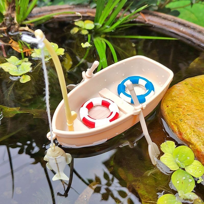 Sáng Tạo Câu Cá Thuyền Nổi Mèo Đồ Chơi Câu Cá Trẻ Em Nổi Đồ Chơi Cá Bể Cá Phụ Kiện