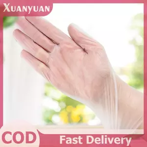 XUAN 50 / 100 Chiếc Găng Tay Cao Su Miễn Phí TPE Găng Tay Dùng Một Lần Trong Suốt Axit Chống Trơn Trượt An Toàn Làm Việc Cấp Thực Phẩm Găng Tay Vệ Sinh Gia Đình VN