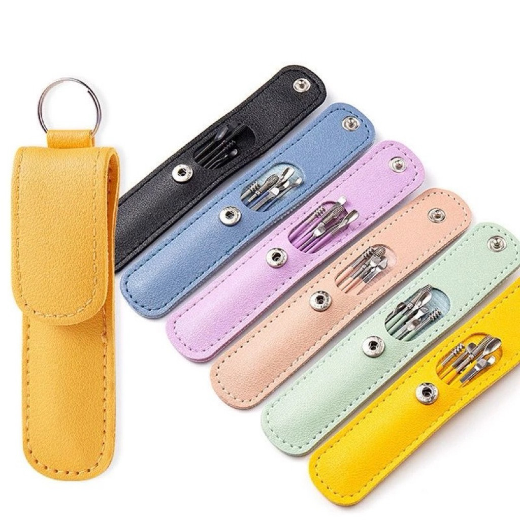 Bộ Dụng Cụ Lấy Ráy Tay Làm Sạch Ráy Tai 6 Món Kèm Túi Đựng Tiện Dụng.