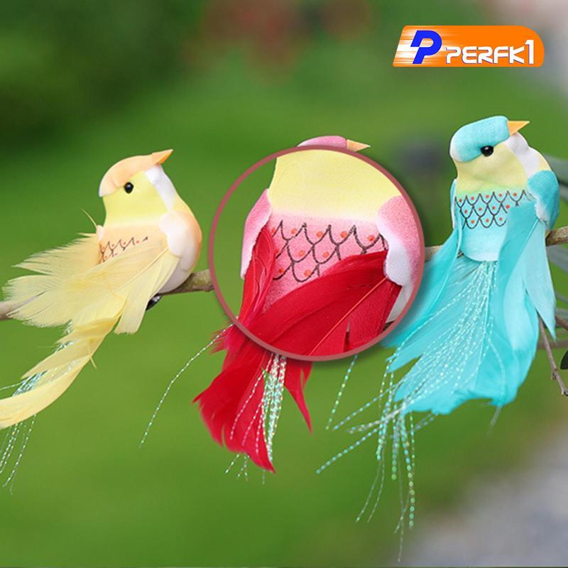 6 Con Chim Nhân Tạo Thực Tế Bọt Nhân Tạo Lông Vũ Sống Động Như Thật Chim Giả Cho Đám Cưới Nhà Thủ Công Hoa Sắp Xếp Vòng Hoa