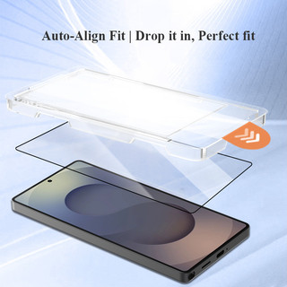 Lereach cho Samsung Galaxy S25 Ultra / S25 + / S25 Egde / S25 FE / S25 / S24 Kính cường lực siêu bảo vệ màn hình có hộp định vị