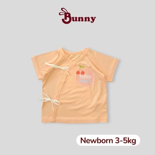 Áo cột dây newborn ngắn tay Bunny chất thun modal mềm mịn cho bé 3-5kg