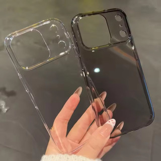 [JLK] Vỏ nhựa cứng trong suốt cứng sang trọng cho iPhone 17 Air 16 15 14 Plus 13 12 Pro Max Vỏ bóng siêu mỏng trong suốt