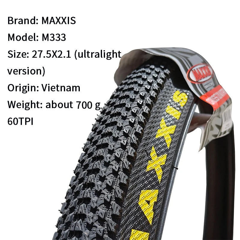 Maxxis M333 PACE Mtb Lốp Xe Đạp 26 * 1.95 26 * 2.1 27.5 X1.95 27.5x2.1 29 x 2.1 29er Xe Đạp Leo Núi Dây Thép Lốp Xe Đạp 1PC