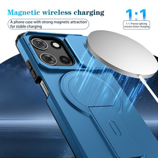 Dành Cho Motorola Moto G 5G 2025 / G Play 5G / G Power 2025 / 2026 / G Stylus 2025 Ốp điện thoại Trượt Camera Đứng Ẩn Mặt Sau Cứng Sẵn Sàng Từ Tính Cạnh Mềm Chống Sốc Mỏng