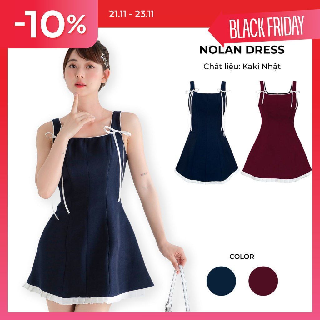 Nolan Dress - Đầm Mini Hai Dây Cá Tính