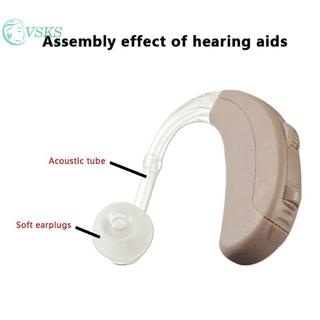 Chenlongshang 1 Bộ Máy Trợ Thính Nút Tai Nghe Nút Tai Đầu Tai Mái Vòm Có Ống Âm Thanh Cho Loại Hộp Phía Sau Tai Máy Trợ Thính Phụ Kiện EN