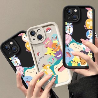 Tương thích cho Samsung S24 S23 S22 Plus Ultra S23 FE S21 FE S20 FE Pokemons Snorlax Pikachu Silicone Soft Cover