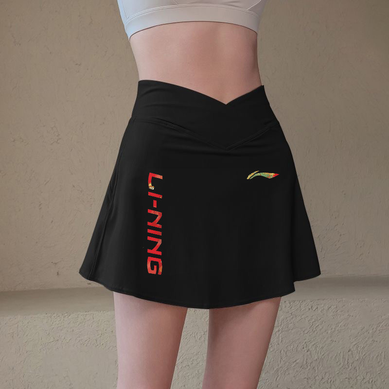 Váy ngắn thể thao Li Ning cho nữ, phù hợp cho aerobic, nhảy dây và tập luyện mùa hè