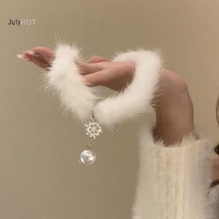 Vòng cổ ngọc trai ngọt ngào hình bông tuyết sang trọng, thích hợp làm quà tặng và trang sức Giáng sinh cho tiệc cưới