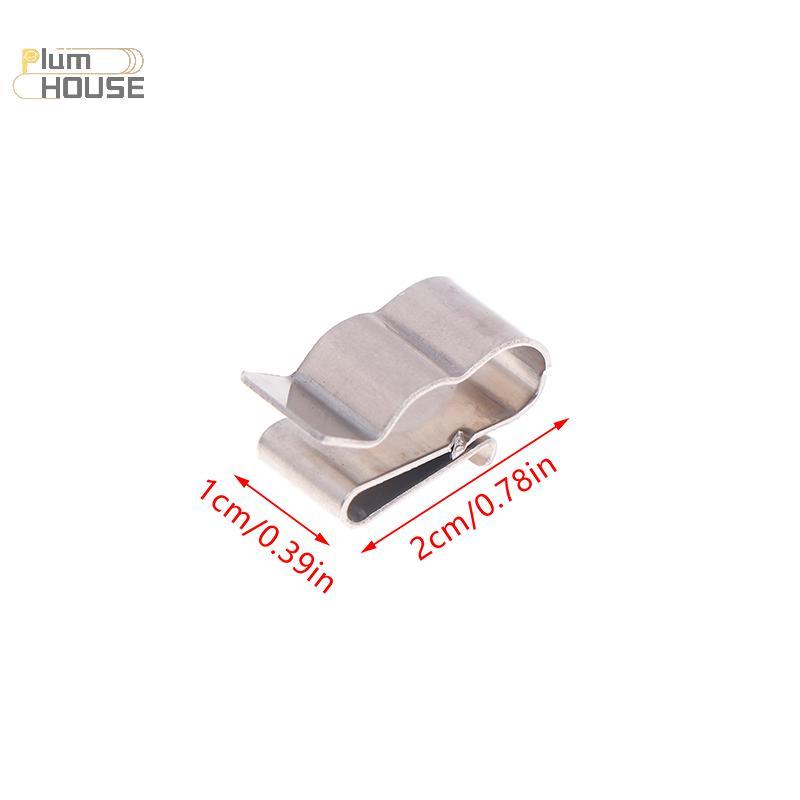 PlumHOUSE 50 Chiếc Bạc Chất Lượng Cao Mới Năng Lượng Mặt Trời PV Cáp Kẹp Kẹp Dây Thép Không Gỉ Kẹp Cáp Tổ Chức VN