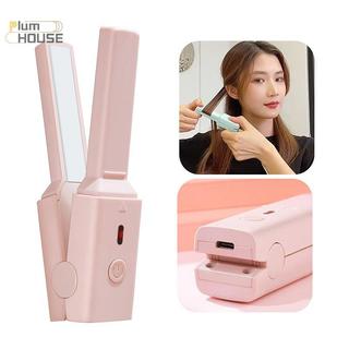 PlumHOUSE Di Động Dễ Thương USB Thẳng Tóc Dính Máy Duỗi Tóc Ký Túc Xá Công Suất Nhỏ Nẹp Lông Tơ Nổ Thẳng Uốn Tóc VN