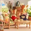 Sylvanian Families Doll - Giraffe Family - FS-40 - ST Mark Certified - For Ages 3 and Up - Toy Dollhouse - EPOCH
