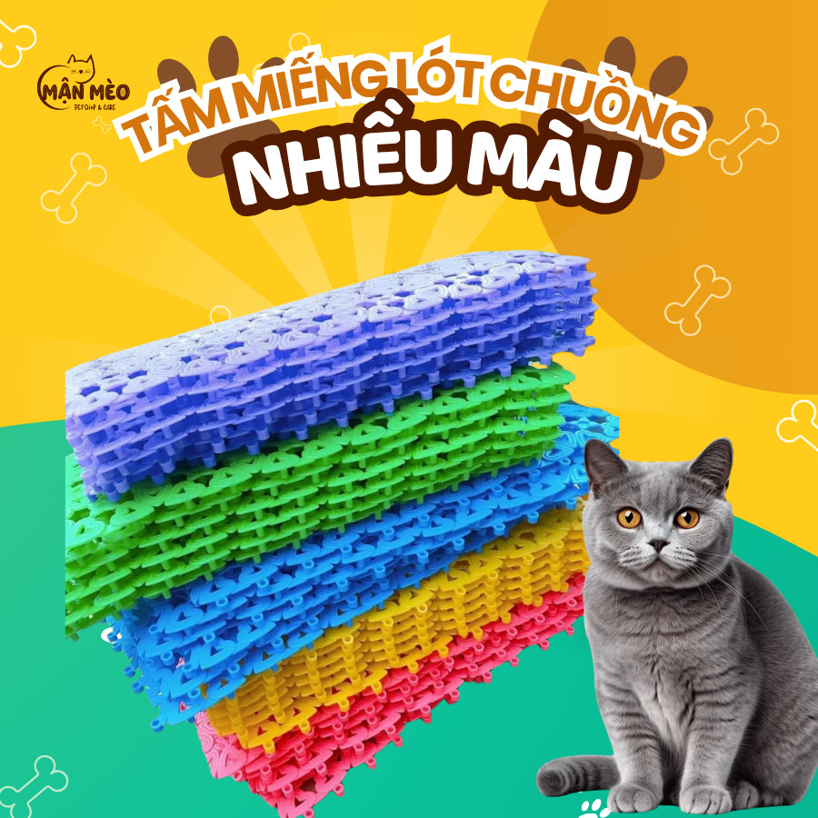 Thảm nhựa cao cấp chống lọt chân lót chuồng thú cưng 20*30