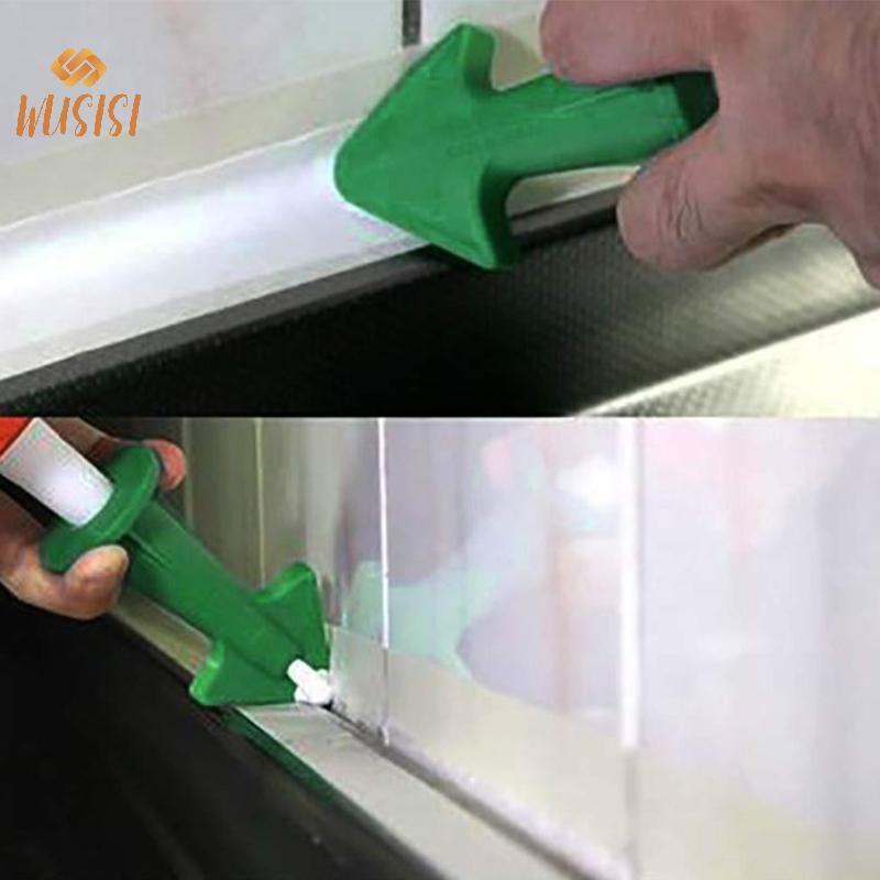 [WUSISI] 3 Dụng cụ bôi vòi phun Caulk Silicone Dụng cụ bịt kín Hoàn thiện vữa Bộ dụng cụ cạo sàn gạch làm sạch bụi bẩn Thìa MỚI