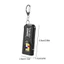 Đèn pin móc khóa CORALTIDE, Đèn pin chống nước đa chức năng có COB, USB di động có thể sạc lại Đèn xanh đỏ Đèn làm việc chống rơi Đi bộ