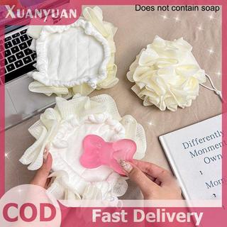 XUAN 1 Miếng Tắm Xốp Loofah Mềm -2-in-1 Xà Phòng Và Tẩy Tế Bào Chết Toàn Thân, Tắm Tẩy Tế Bào Chết Cho Nam Và Nữ VN