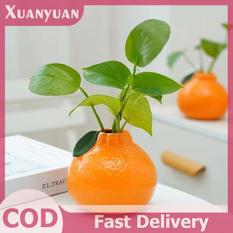 XUAN Cam Hoa Hình Trái Cây Bình Hoa Nhân Dân Bình Nhựa Để Bàn Nghệ Thuật Bình Để Bàn Trang Trí Bunch Centerpieces Trang Trí Nhà VN