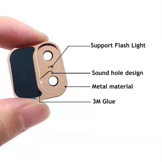 Ống kính nhôm kim loại sang trọng cho iPhone X XS Max XR Ống kính máy ảnh Thay đổi thứ hai 11 Pro Max 12 Bảo vệ ống kính máy ảnh