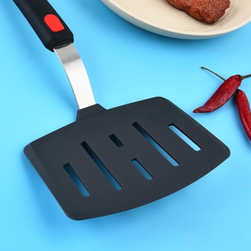 Thìa silicon chống dính bền hàng đầu Dụng cụ nhà bếp Turner chịu nhiệt độ để lật trứng và thịt