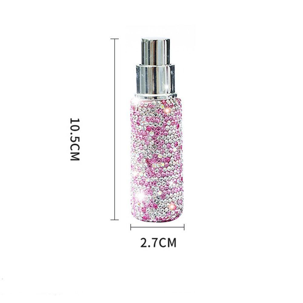 Chai nước hoa BEABOUT, Chai có thể nạp lại di động 10ml, Hộp đựng đồ rỗng bằng kính đính đá đầy đủ Dụng cụ trang điểm