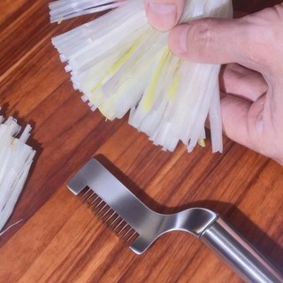 MarsET Thép không gỉ Dụng cụ cắt lát rau củ có tay cầm thoải mái cho hành tây cắt lát rau củ