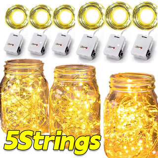 1 / 3 / 5 Chiếc Đèn LED Chạy Bằng Pin Dây - 1 / 2M Dây Đồng Cổ Tích Đèn Đồ Trang Trí Bàn Tiệc