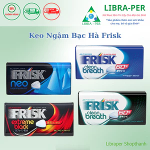 Kẹo Ngậm Frisk Clean Breath Bạc Hà Nhật Bản | Không Đường – Thơm Miệng Lâu, Tự Tin Giao Tiếp