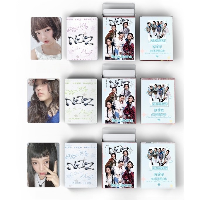 55 Cái / hộp NJ Photocards 2025 HOA HỒNG HỒ Hội Cổ Tích Siêu Nhiên Bunnies Trại Lomo Cards MINJI HANNI DANIELLE HAERIN HYEIN Kpop Bưu Thiếp YM
