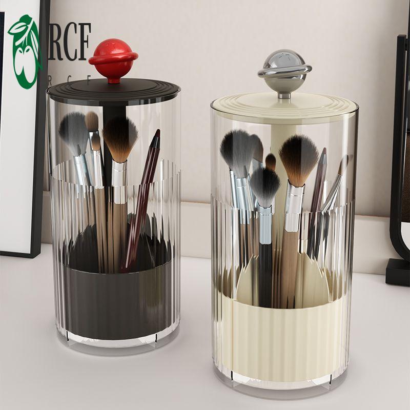 Hộp đựng cọ trang điểm nắp nâng tự động - Hộp đựng mỹ phẩm chống bụi cho bàn trang điểm