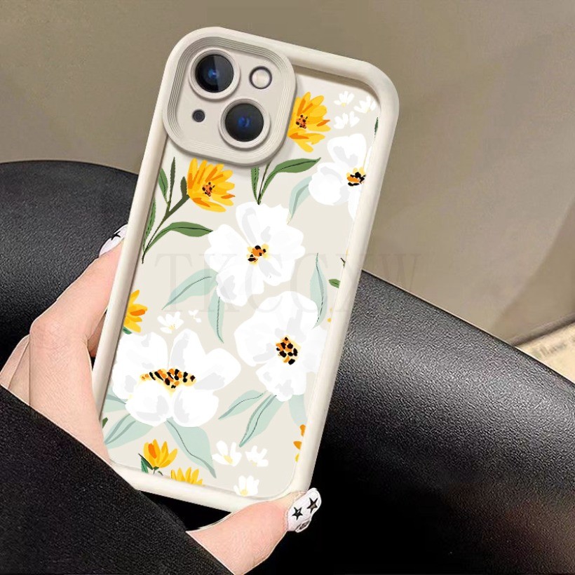 Tương thích cho Redmi A5 15 15C 13 14C K40 Gaming K30 K20 Pro Redmi Note 15 Pro + Vỏ mềm silicon hình hoa hướng dương thời trang
