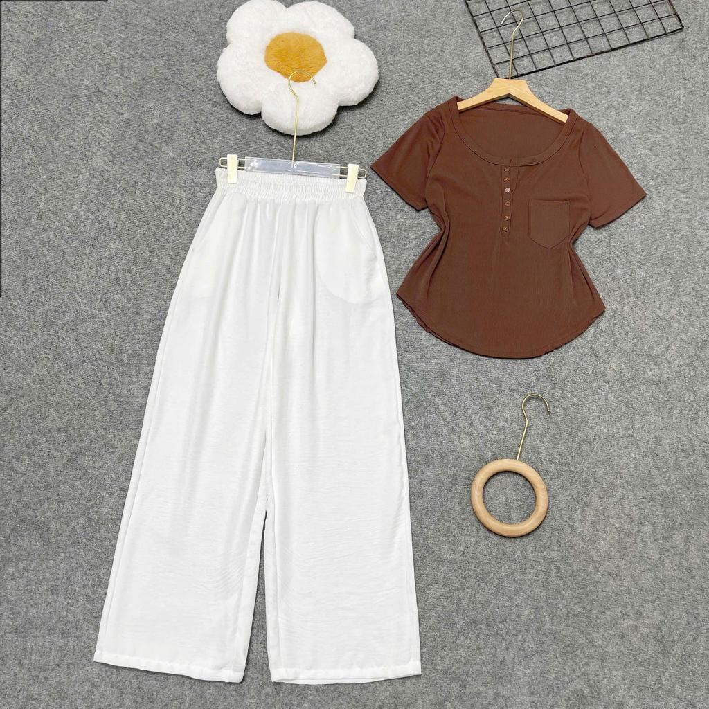 Set Kiểu Bigsize Nữ Phom Rộng Thoải Mái Che Khuyết Điểm Cực Tốt Cho Các Nàng Mũm Mỉm – A274+Q564